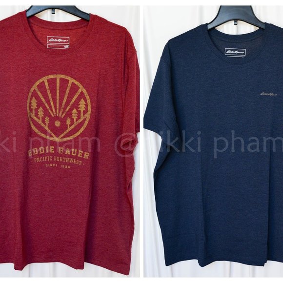 Eddie Bauer Men’s Tee, 2-pack in Blue size XXL - Picture 3 of 11